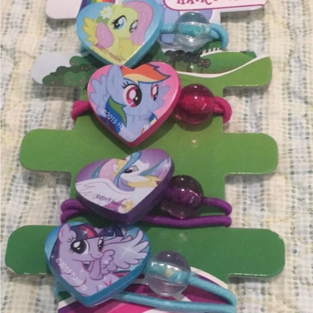 My little Pony Bracelet & Hair Ponies 4 Pack NEW My Little pony cute Must haves